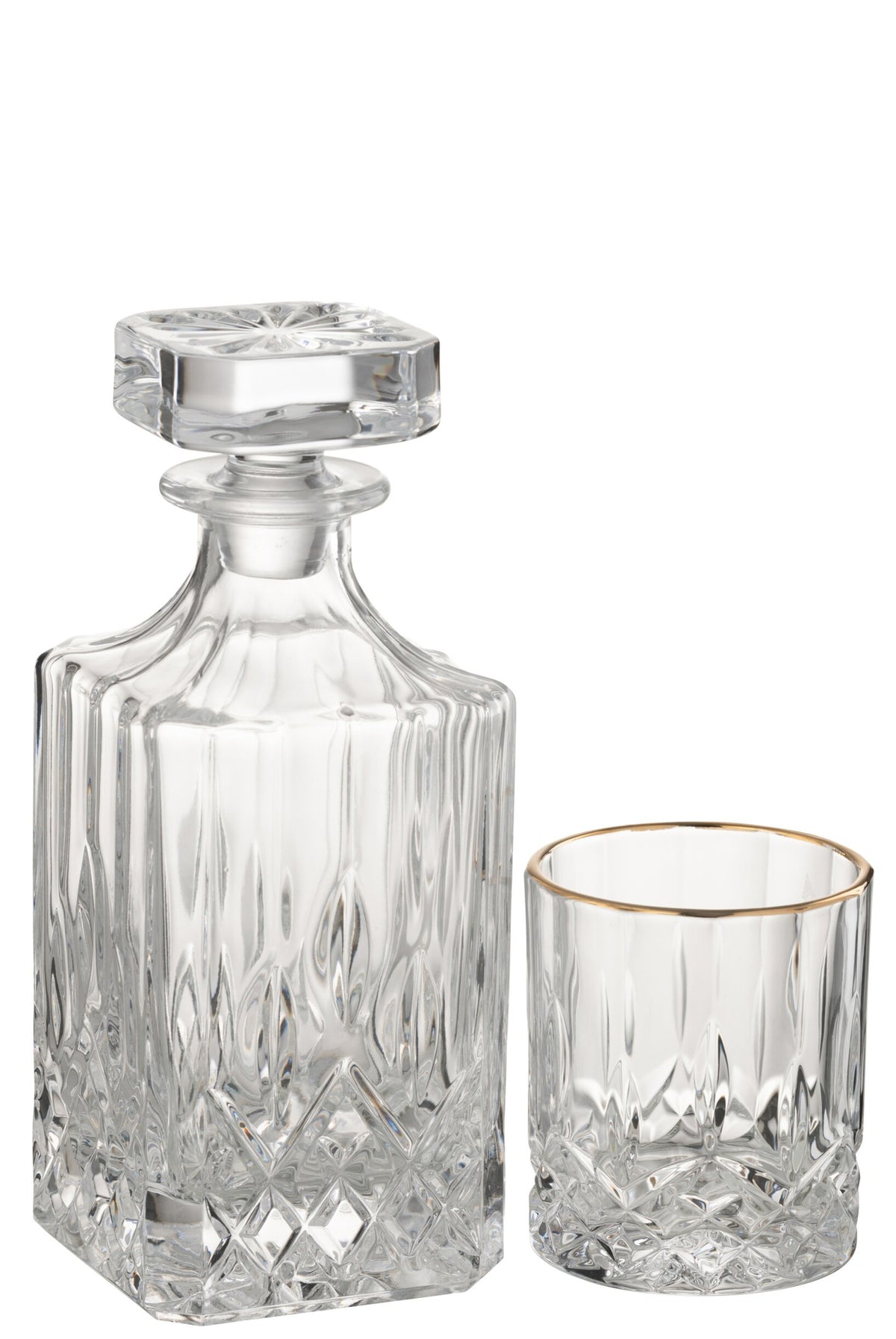 J-Line verre à eau 32 cl doré/transparent