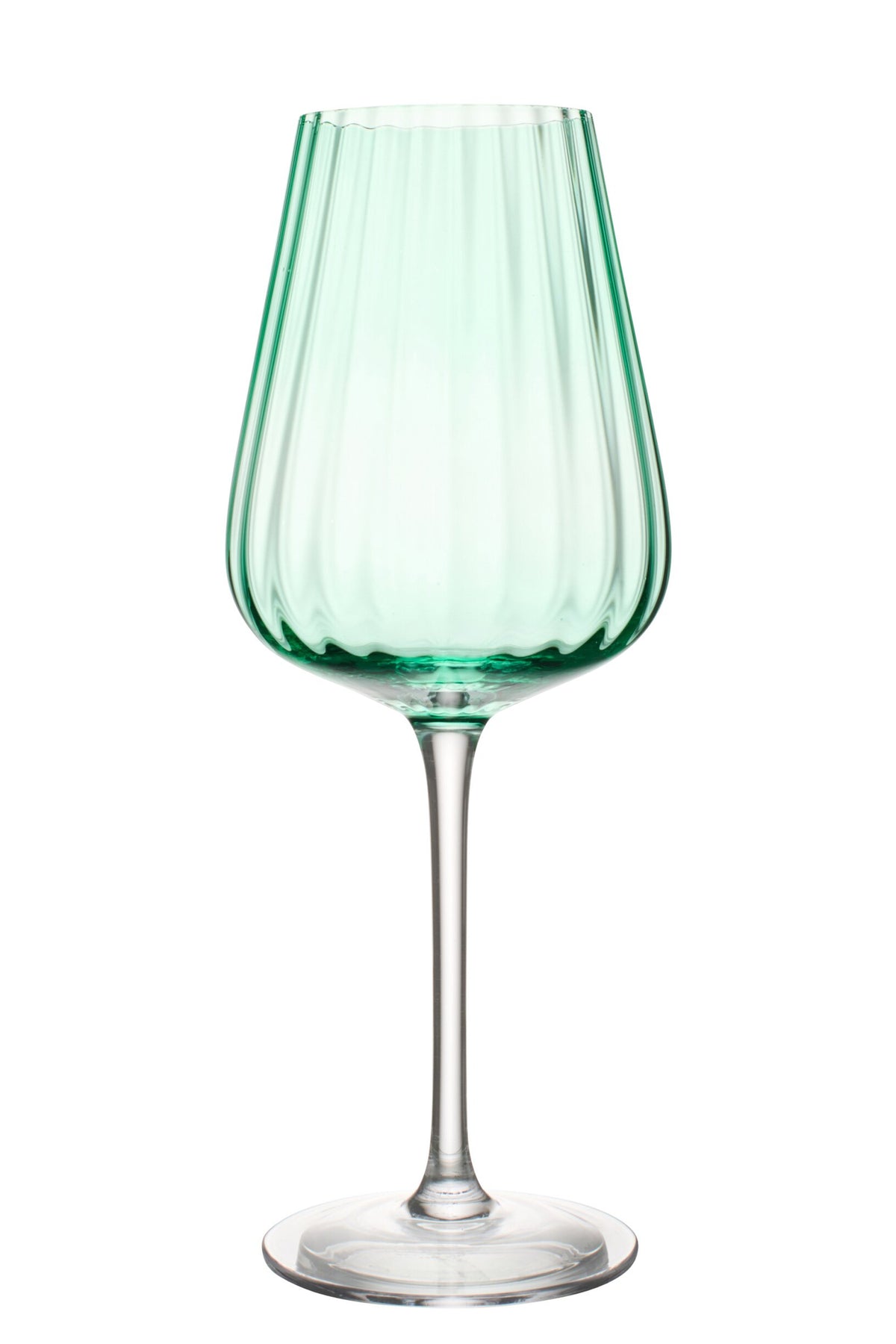 J-Line verre à vin 56,6 cl côtelé vert