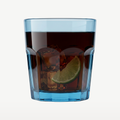 Bormioli Rocco Rock Bar Verre à whisky 27 Cl Bleu - 6 pièces
