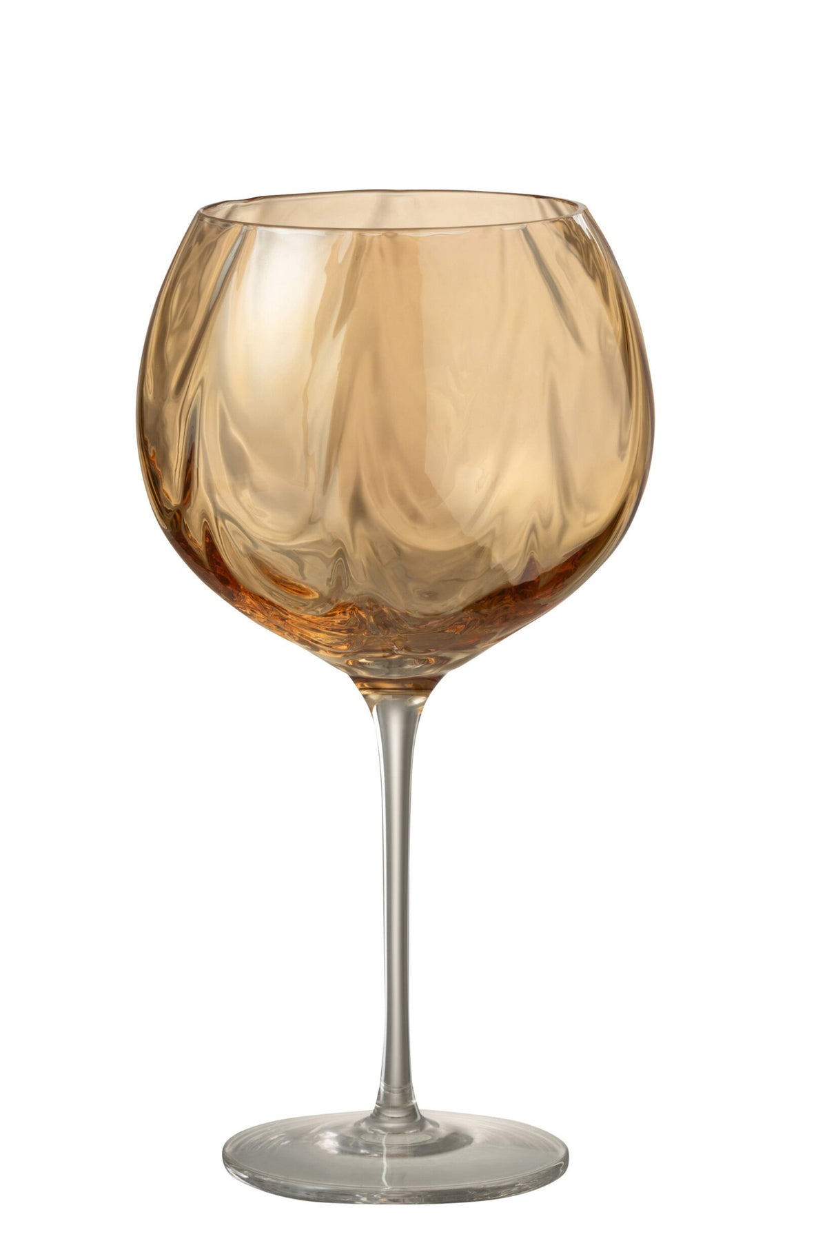 J-Line Wine Glass 50 cl Irregular Amber