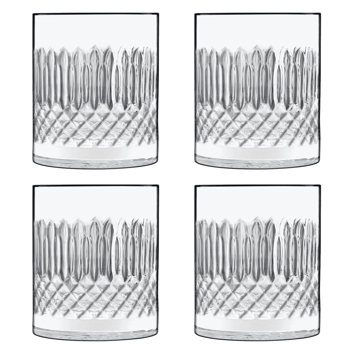 Luigi Bormioli Diamante Tumbler D.O.F. 38 Cl - 4 Stuks - Glazen.nl