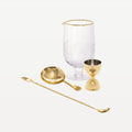 Bar Professional Set de mixologie Speakeasy doré, 4 pièces