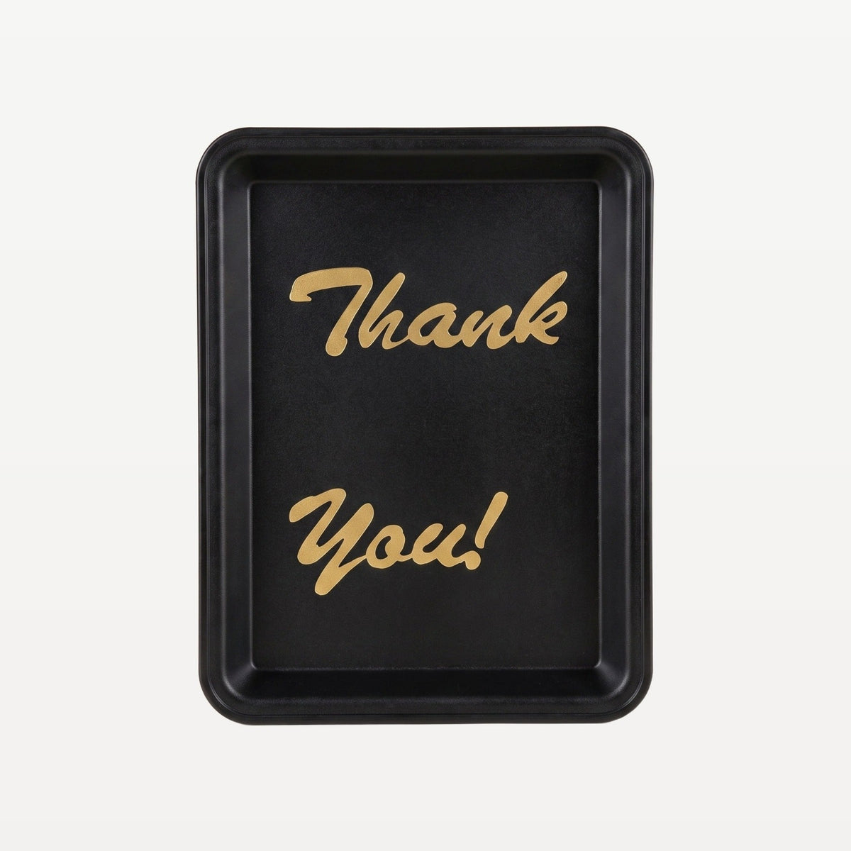 Bar Professional Fooienbakje Thank You Zwart 16x11 cm