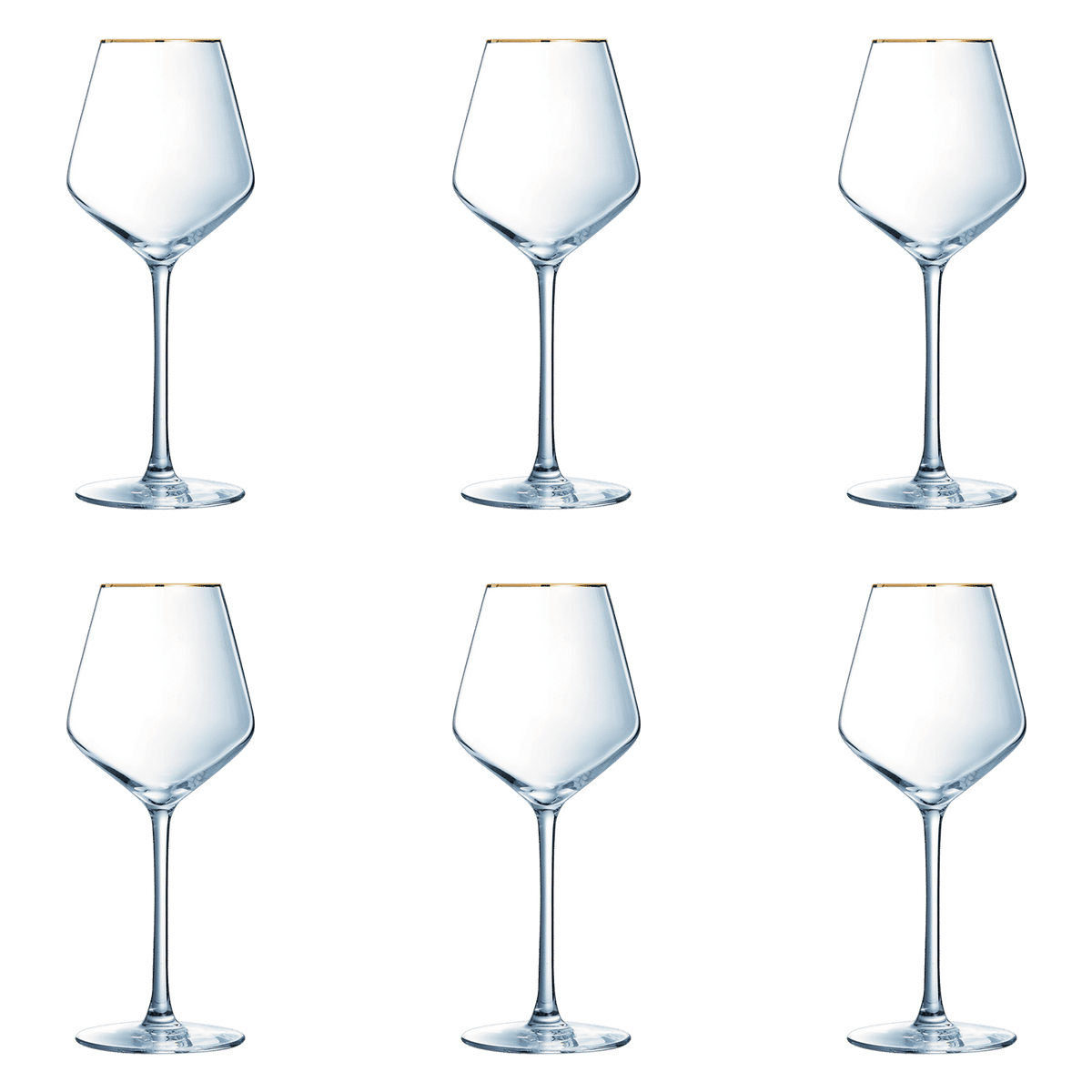 Eclat Ultime Wijnglas 38 Cl Gouden Rand - 4 Stuks - Glazen.nl