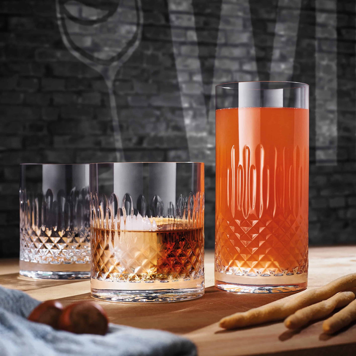 Luigi Bormioli Diamante Gin Tonic Glas 65 Cl - 4 Stuks - Glazen.nl