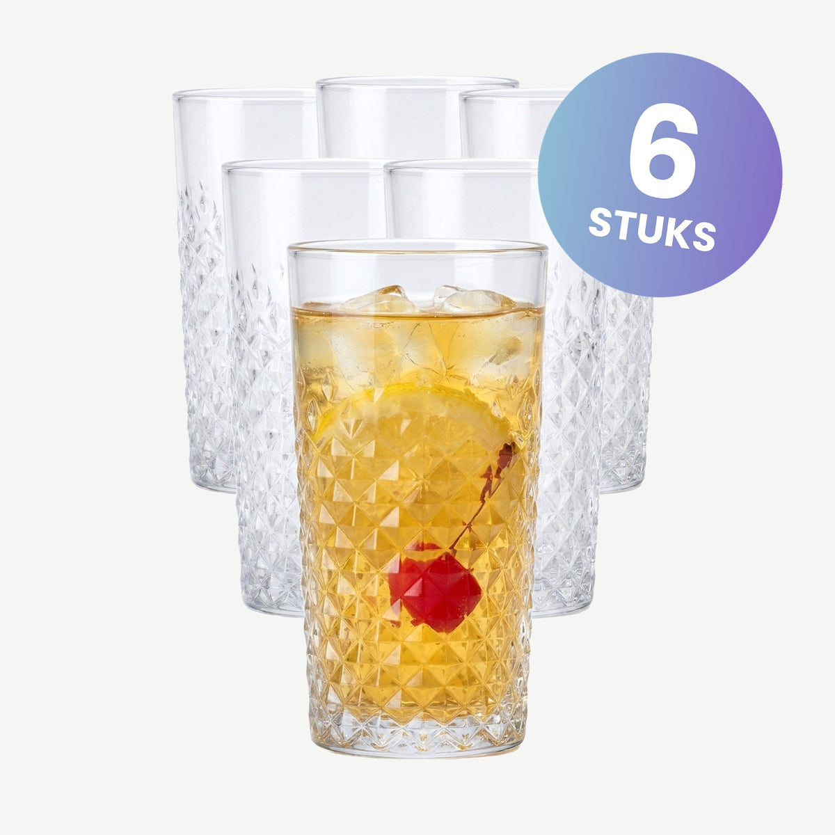 Onis Carats Longdrinkglas 41,5 Cl - set van 6 glazen