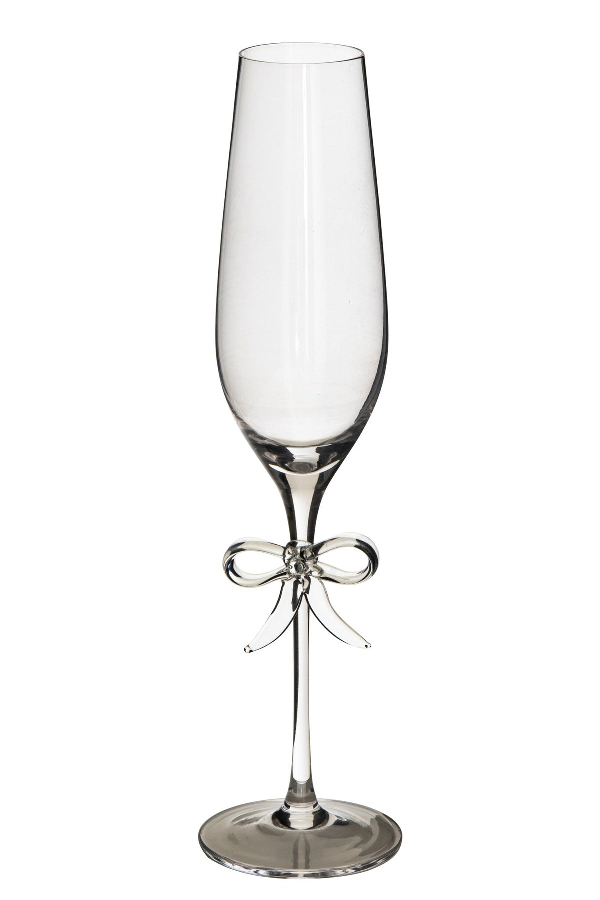 J-Line Flûte à champagne avec nœud transparente