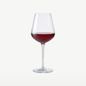 Red wine glasses