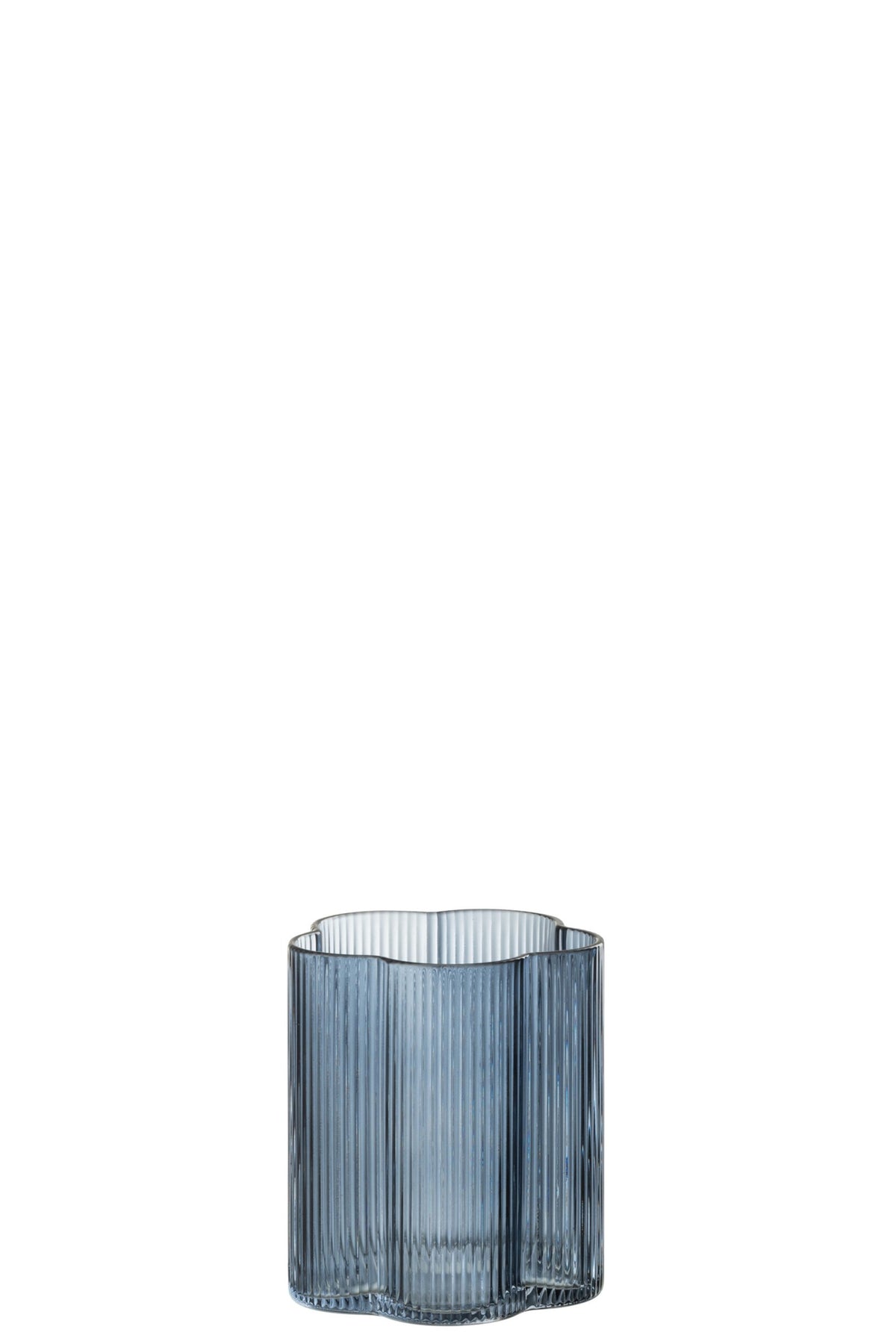 J-Line Fiore verre à eau 22 cl bleu foncé