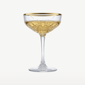 Pasabahce Timeless verre à champagne / coupe 27 Cl à bord doré - 4 pièces