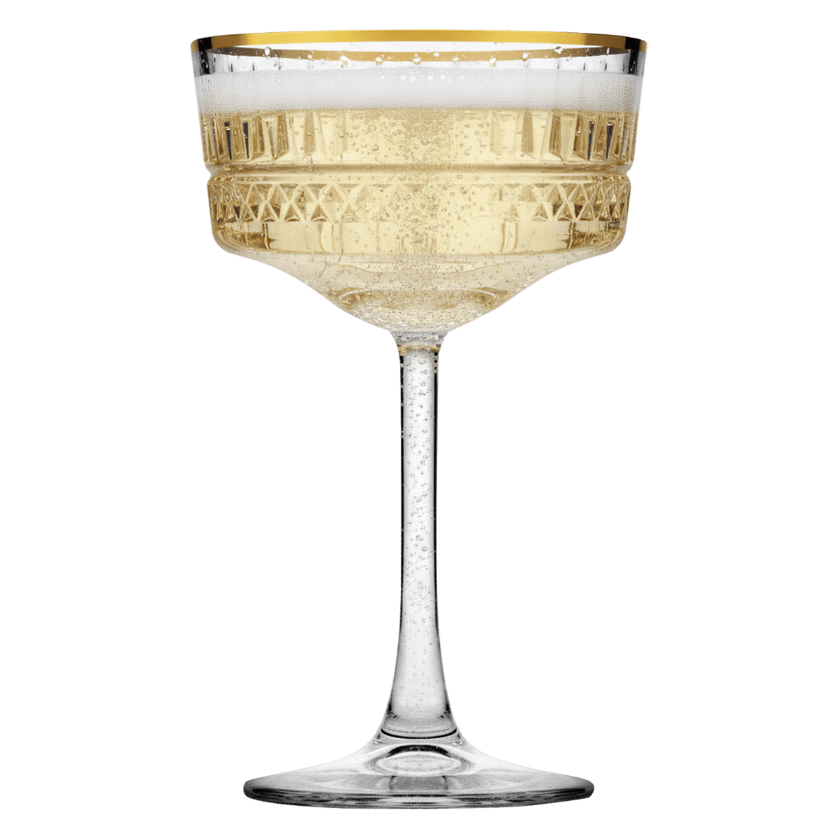 Pasabahce Elysia Champagneglas / Coupe 26 Cl Gouden Rand - 4 Stuks - Glazen.nl