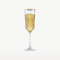 Pasabahce Timeless verre à champagne / flûte 17,5 Cl à bord doré - 4 pièces