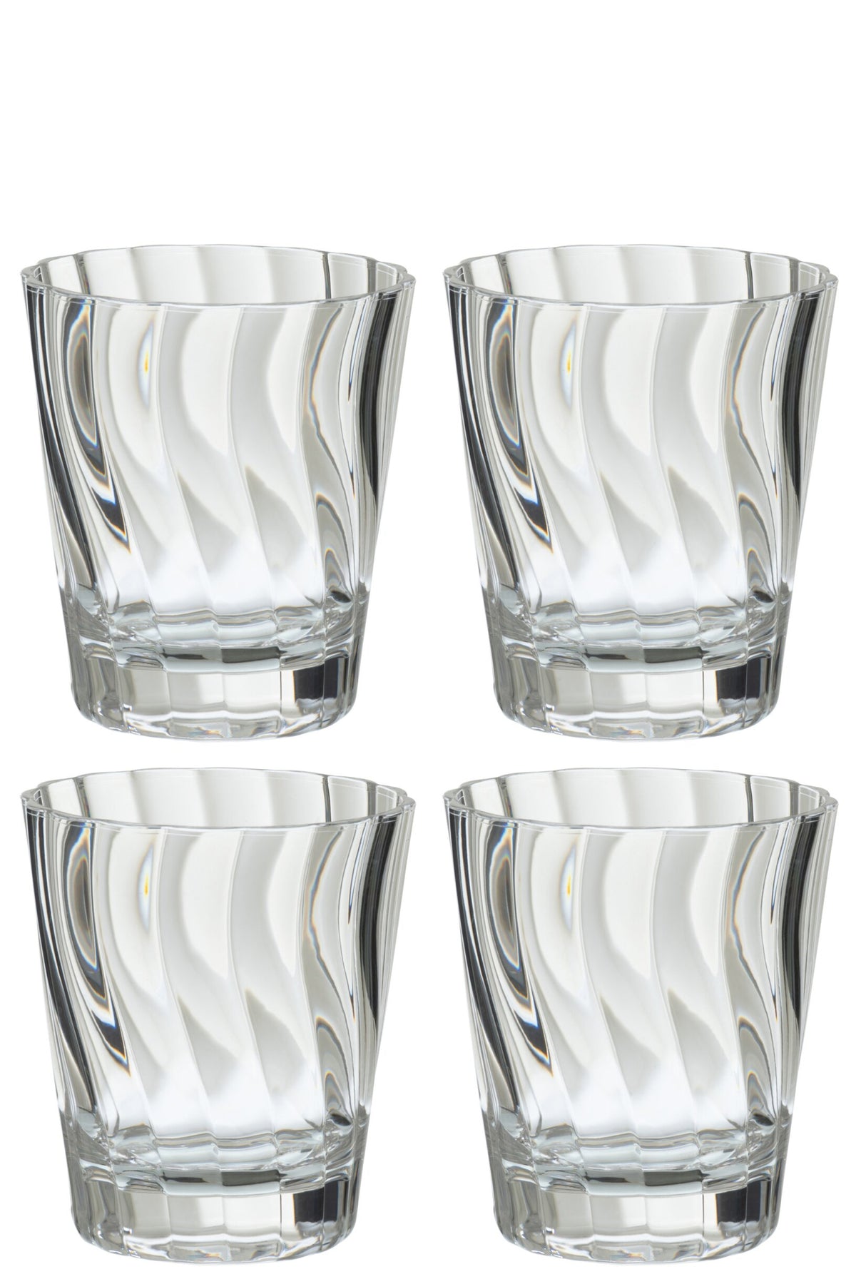 J-Line Verre à eau 42,5 Cl incassable transparent - 4 pièces