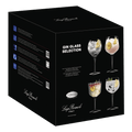 Luigi Bormioli coffret de verres à gin Selection 4Pcs - Bach 60 Cl - Roma 80,5 Cl - Diamante 65 Cl - Mixology 80 Cl - 4 pièces