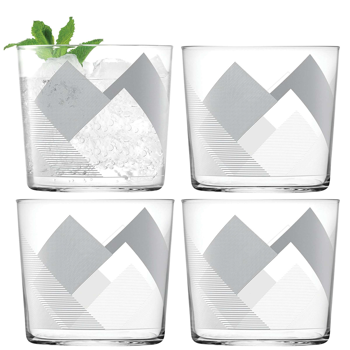 L.S.A. Peaks Tumbler 31 Cl Grey - 4 Pieces