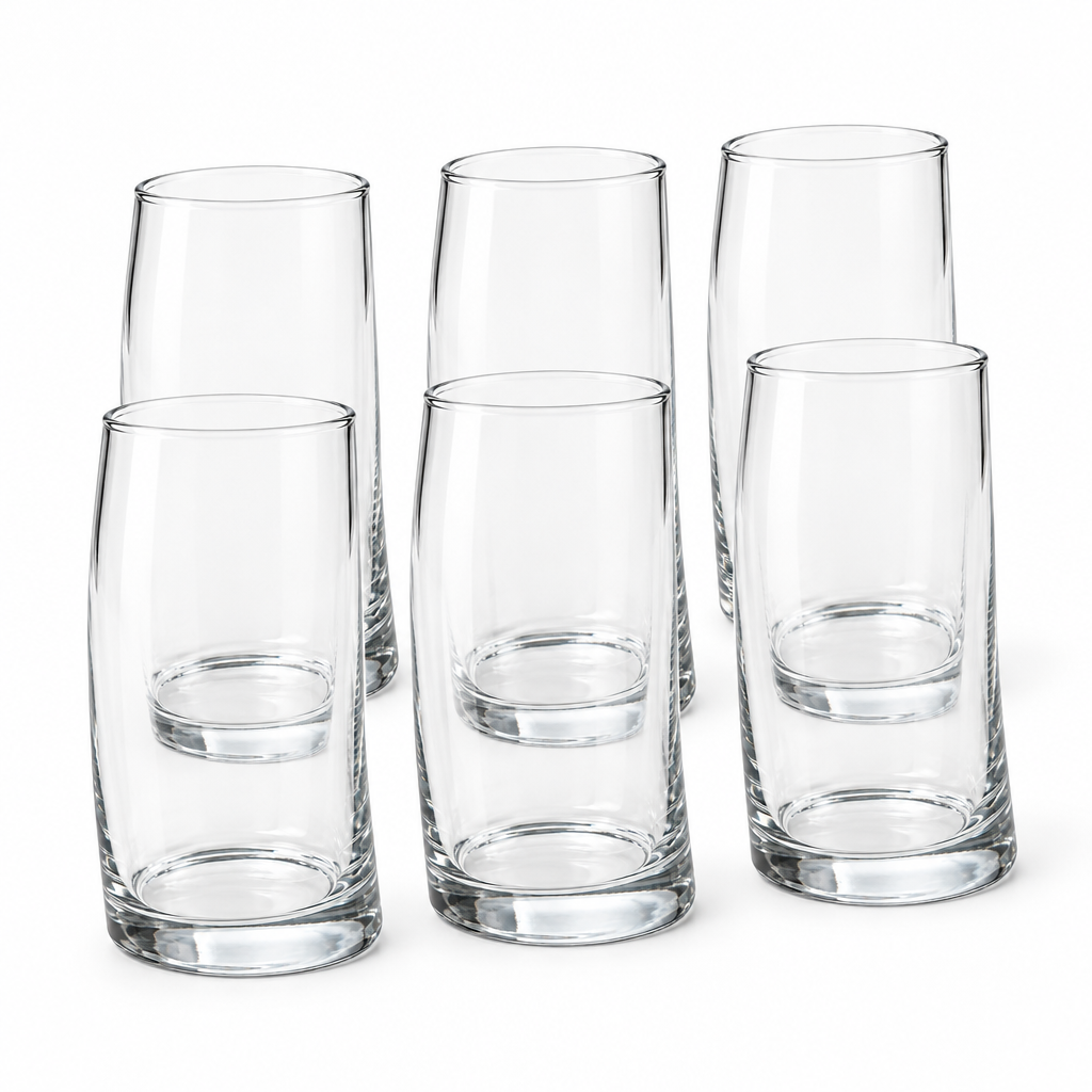 Mammoet Banaantje Waterglas 27 cl Transparant - 6 Stuks set